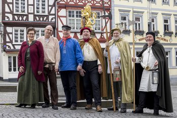 Stadtführer im historischen Gewand 
