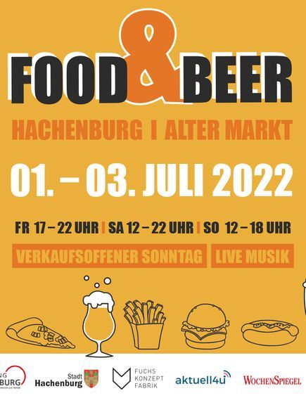 Werbeflyer Food& Beer Festival