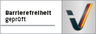 Logo "Barrierefreiheit geprüft" 