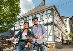 Radfahrer in Hachenburg